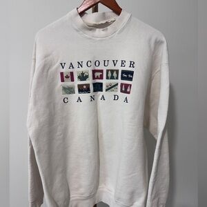 Vintage Vancouver Canada Oversized Sweatshirt Medium Large